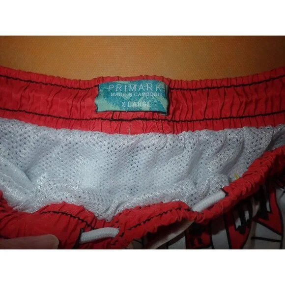 Primark DUFF Swim Trunks Mens XL Lined Casual Duff Beer Novelty - Picture 2 of 4